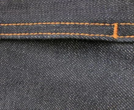 Blue denim jeans texture background Stock Photos