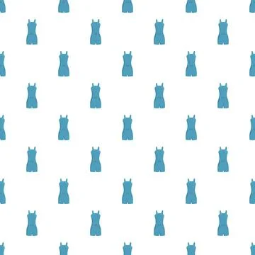Blue denim overalls seamless pattern background Stock Illustration