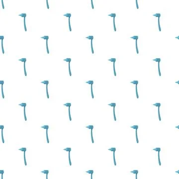 Blue dental probe tool repeating seamless pattern 스톡 일러스트