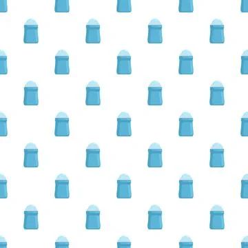 Blue deodorant roll ons creating seamless pattern Stock Illustration