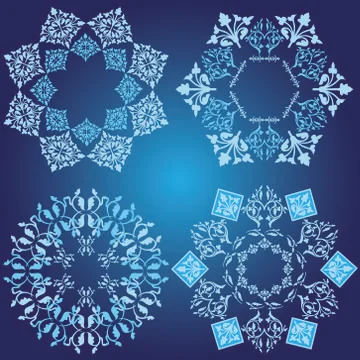 Blue design element Stock Illustration
