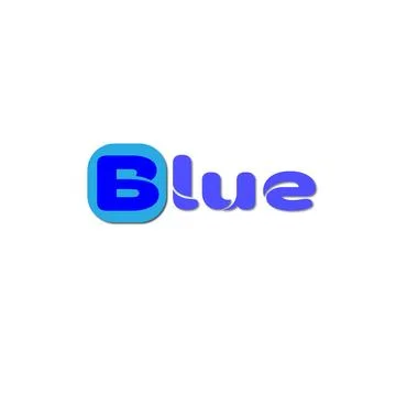 Blue design logo Stock Illustration