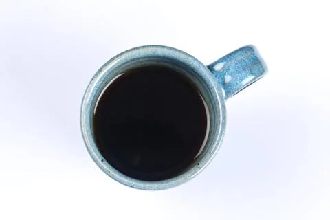 Blue design mug Stock Photos