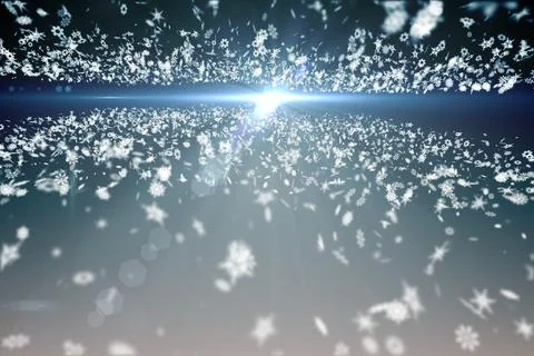 Blue design with white snowflakes Stock Illustration