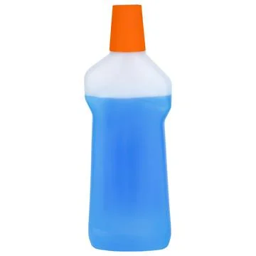 Blue detergent on an isolated background Stock Photos