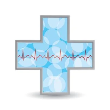 Blue diagnostics button. Stock Illustration