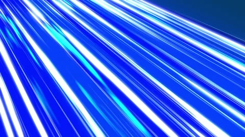 Blue Diagonal Anime Speed Lines. Fast speed neon glowing flashing lines streaks Stock Footage 187552389