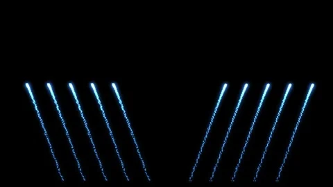 Blue Diagonal Firework Beams with Spark Particles  Luminous Festive Effect Stock Footage 321089137