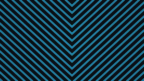 Blue diagonal lines on a black background create a dynamic pattern Stock Footage 338425952