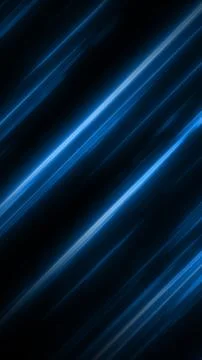 Blue diagonal neon light streaks creating a fast motion abstract technology.. Stock Illustration