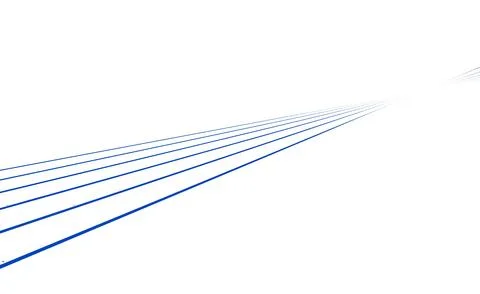 Blue diagonal perspective lines, slanted geometric horizon, illustation Ilustração Stock