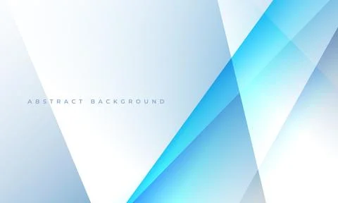 Blue diagonal shapes on abstract background, soft white gradients and Stock Illustration