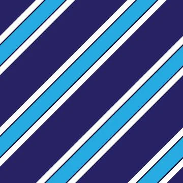 Blue diagonal striped seamless pattern background Stock Illustration