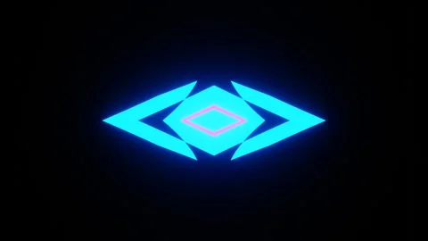 Blue diamond floats over shadowed background with pulsating Stock Footage 329555016