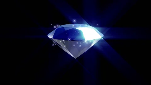 Blue diamond loop background animation Stock Footage 146376342