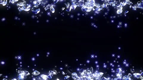Blue diamond particle side loop background animation Vídeos de archivo 146376531