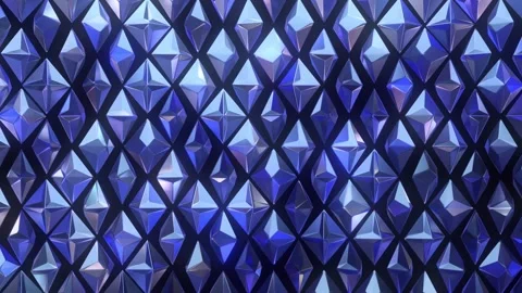Blue Diamond Pattern Art Stock Footage 279581824