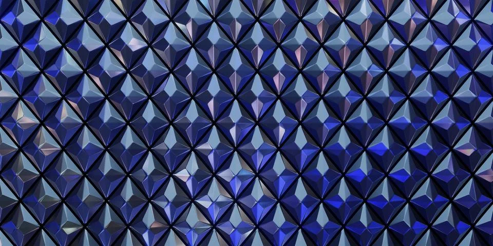 Blue Diamond Pattern Art Stock Photos