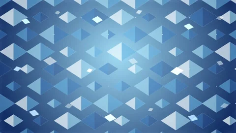 Blue diamond pattern motion background with geometric shapes and texture Stock Footage 346736868