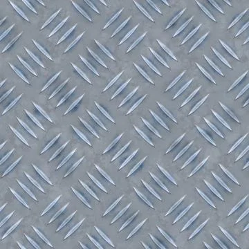 Blue Diamond Plate Stock Photos