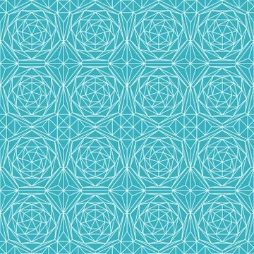 Blue diamond seamless pattern Stock Illustration