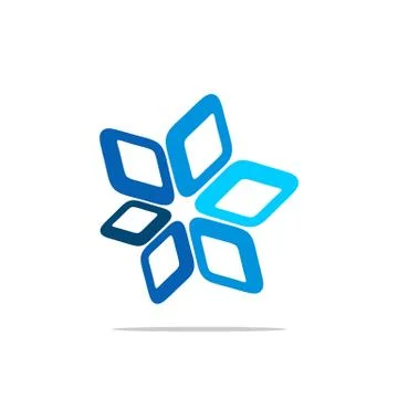 Blue Diamond Star Logo Template Illustration Design. Vector EPS 10. Stock Illustration