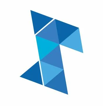 Blue diamond vector illustration and logoS initials triangle Blue diamond v.. Stock Illustration