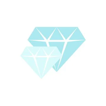 Blue diamonds icon. Stock Illustration