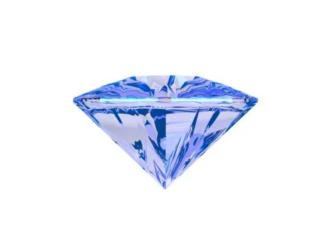 Blue Diamonds isolated on white Stock Illustration