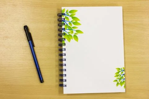 Blue diary book Stock Photos