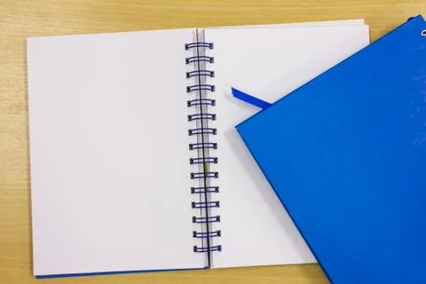 Blue diary book Foto stock