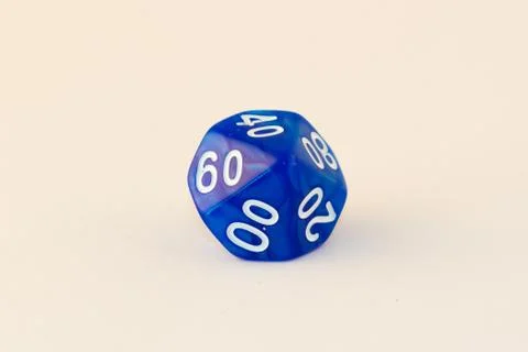 Blue dice on a white background Stock Photos