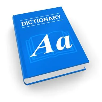 Blue dictionary Stock Illustration