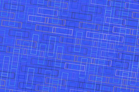 Blue digital abstract background with geometric lines and shapes Stock Illustration