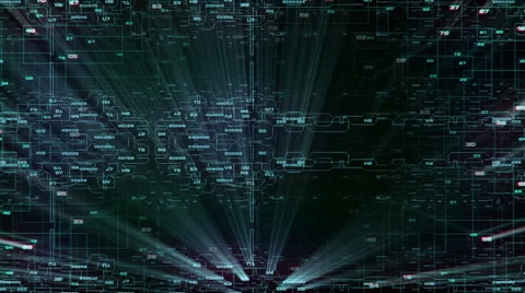 Blue digital abstract 스톡 동영상 54136615