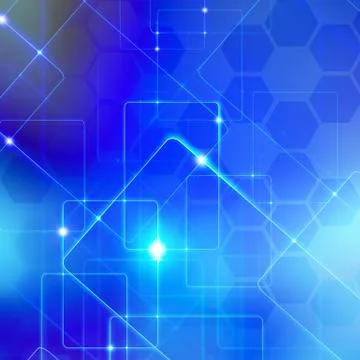Blue digital abstraction  background Stock Illustration