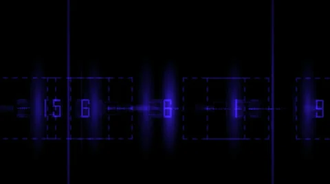 Blue digital animation background Video stock 34219272