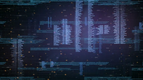 Blue digital art Stock Footage 54134877