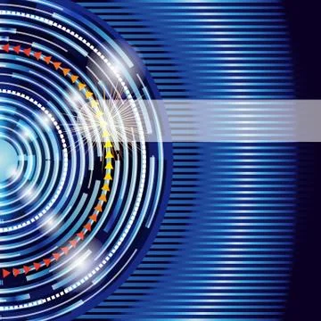 Blue digital background Stock Illustration