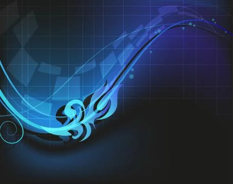 Blue digital background Stock Illustration