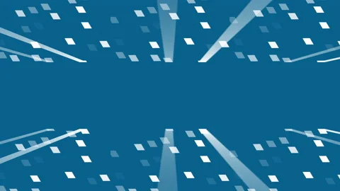 Blue digital background with little white geometric particles in 4k video. Stock-Footage 147185207