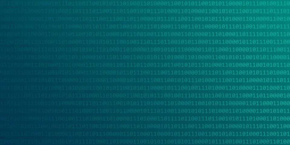 Blue digital binary code web technology background Illustrazione stock