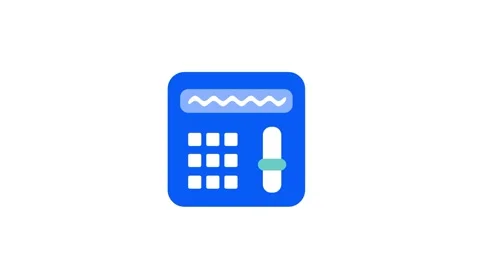 Blue Digital Calculator Stock Footage 334289131