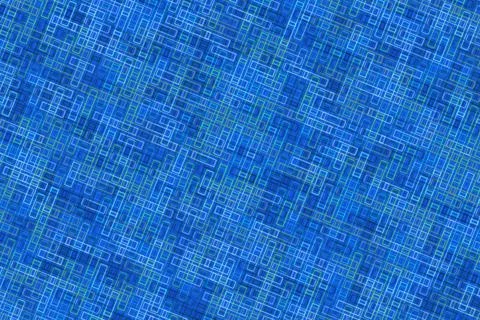 Blue digital code background with glowing numbers and lines Foto stock