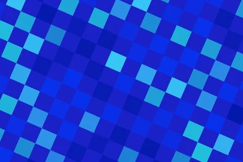 Blue digital cubes pattern with glowing squares background Illustrazione stock