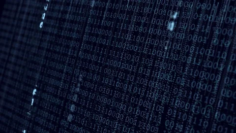 Blue Digital Data and Binary Background. Stock Footage 74057339