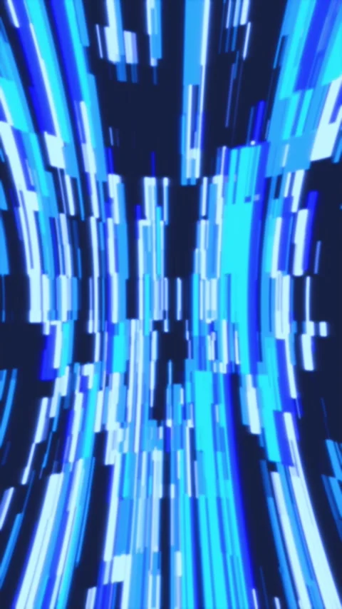 Blue Digital Data Flow Motion Background Loop, Sleek Modern Tech Animation Stock Footage 336354612