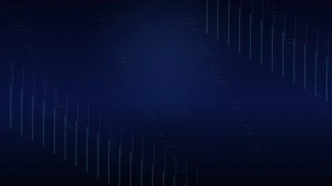 Blue digital data lines animation on a dark background Stock Footage 335936737