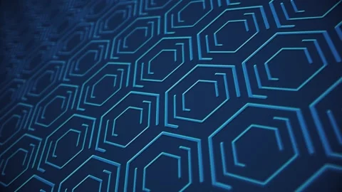 Blue Digital Data Pattern Abstract Technology Background Stock Footage 267890433