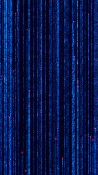 Blue Digital Data Streams Background Illustrazione stock